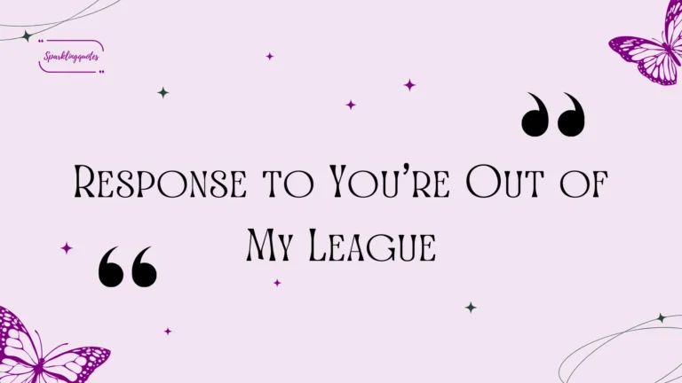 Response to You're Out of My League