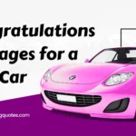 Congratulations Messages for a New Car